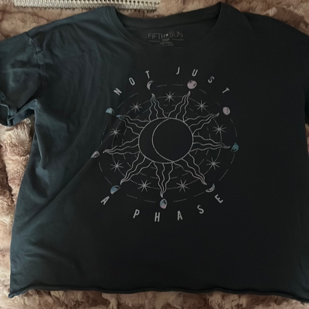 “Not Just A Phase” cropped t-shirt
